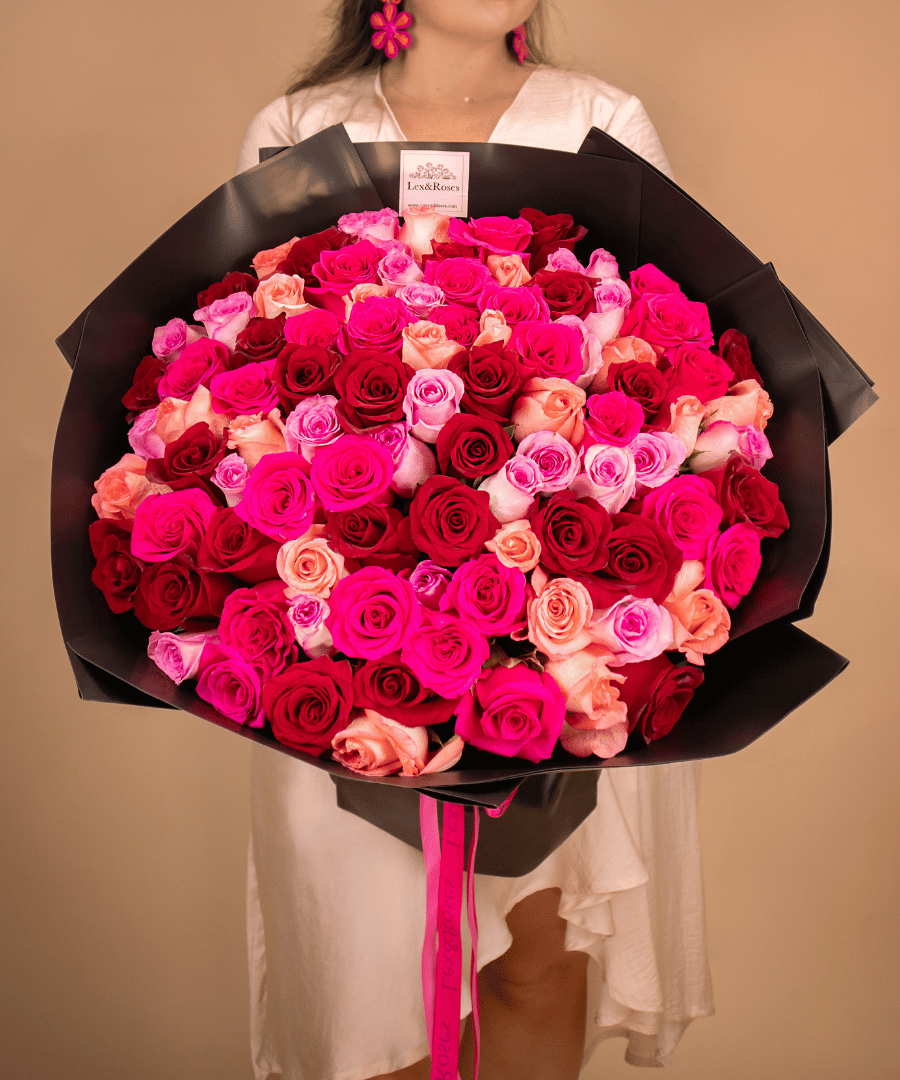 Lex Roses Miami Cherry Rose Bouquet – Lex&Roses