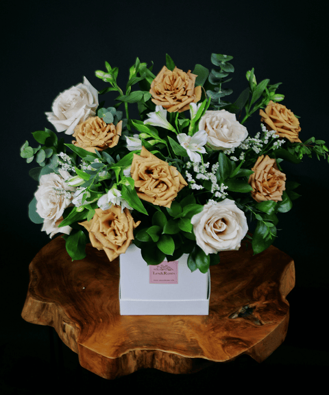 Lexi Box - Cappuccino & Sandstone