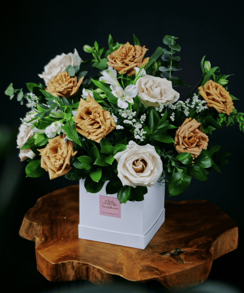 Lexi Box - Cappuccino & Sandstone
