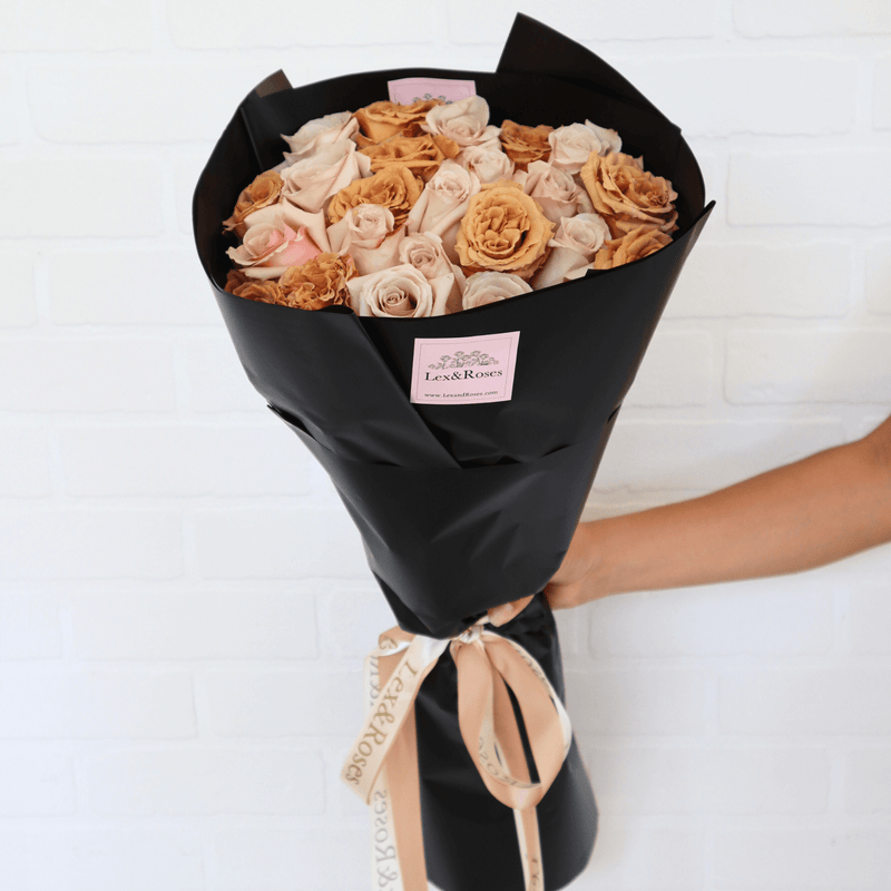 Cappuccino & Sandstone Roses - Nationwide