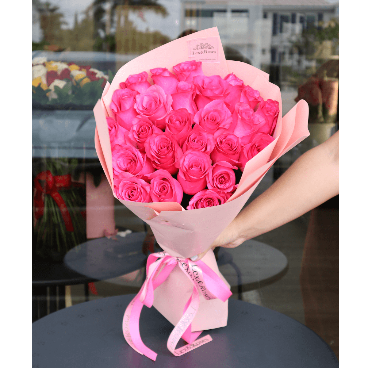 Hot Pink Roses - Nationwide – Lex&Roses