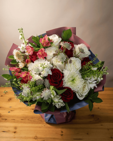 Red & White Mixed Bouquet - Mother's Day