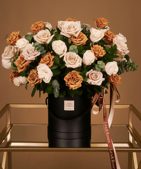 50 Box - Cappuccino Deluxe Roses