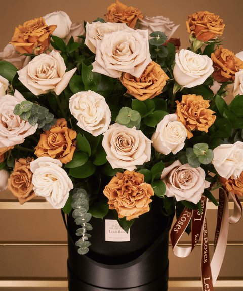 50 Box - Cappuccino Deluxe Roses