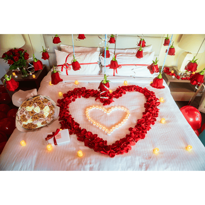 Hotel Room Decor Red (Romantic Package)