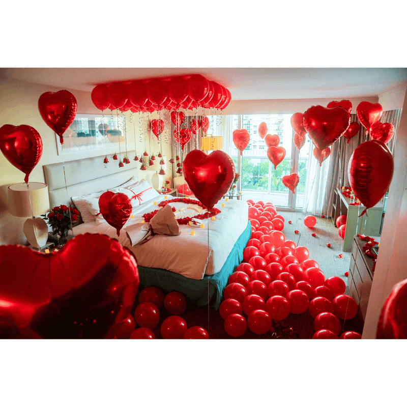 Hotel Room Decor Red (Romantic Package)