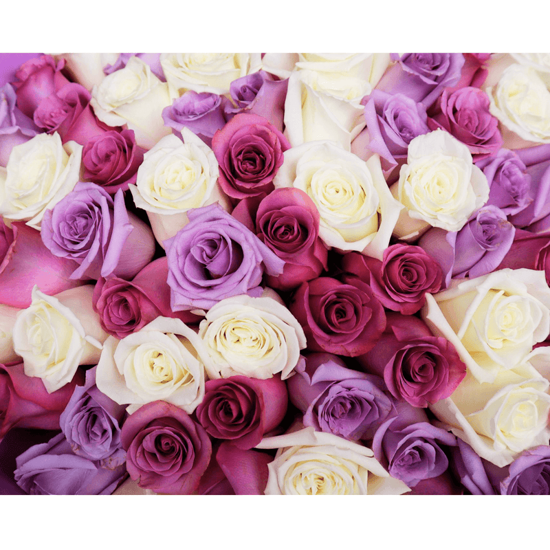 Purple Tones Rose Bouquet