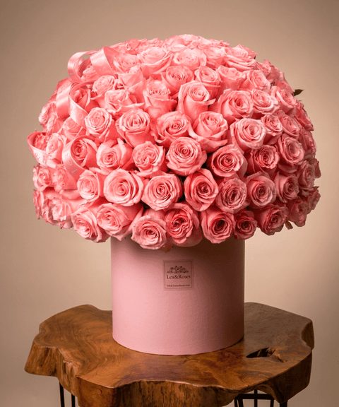 Pink Roses HatBox