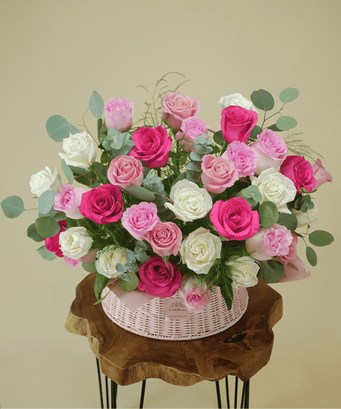 P Basket Round - Hot Pink Deluxe