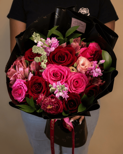 Red & Hot Mixed Bouquet - Mother's Day