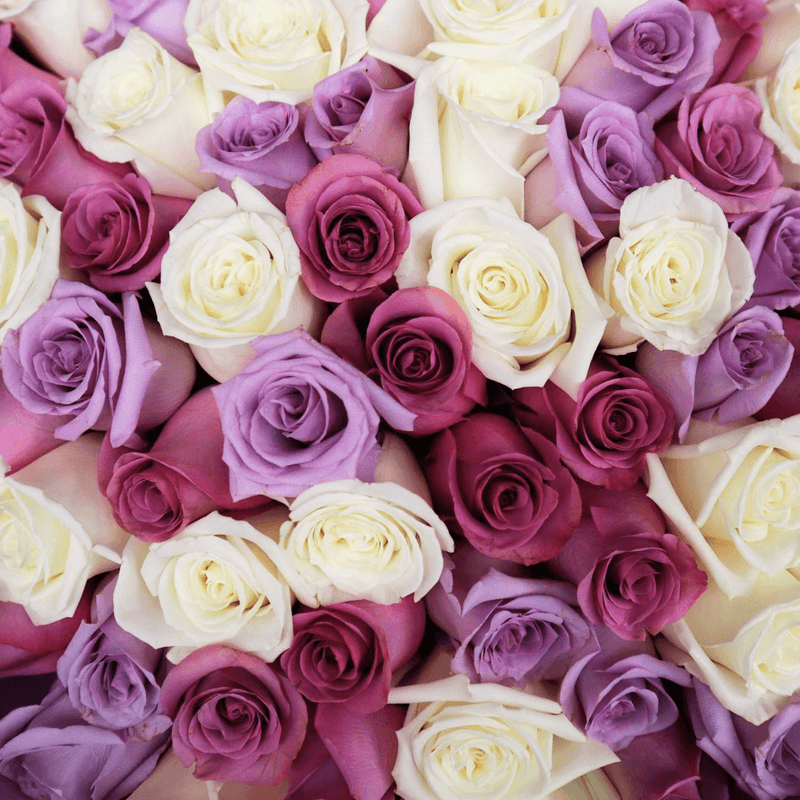 Purple Tones Rose Bouquet