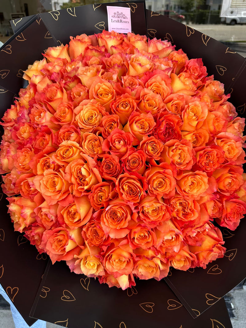 Orange Rose Bouquet