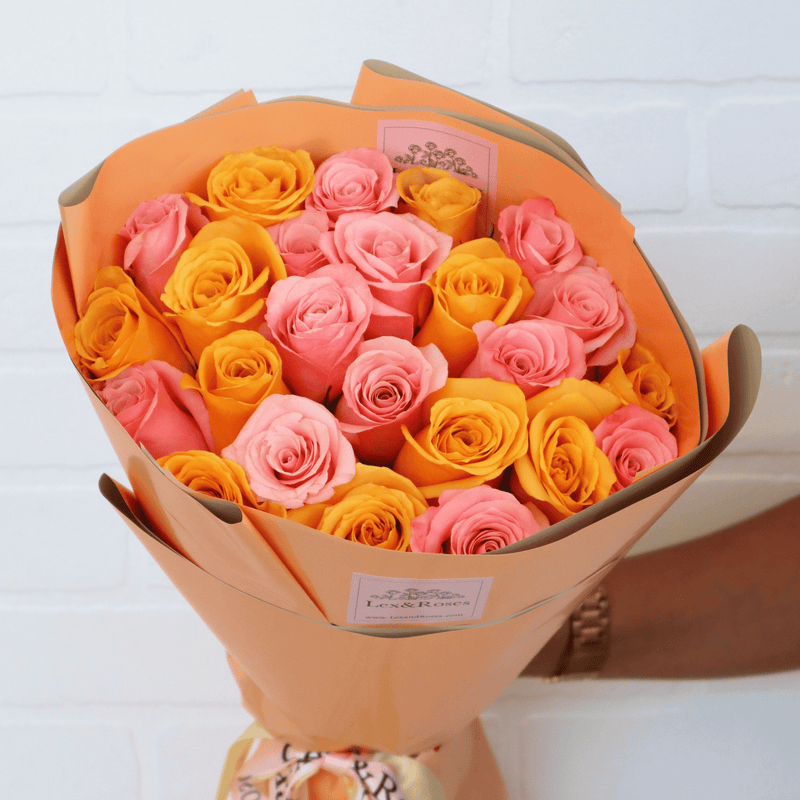 Pink & Yellow Roses - Nationwide