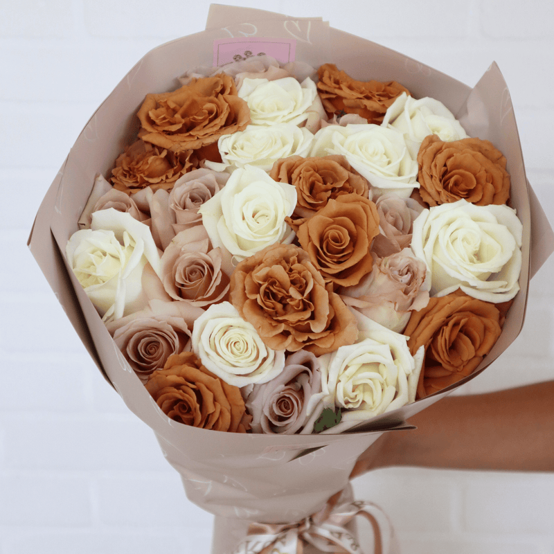 Cappuccino Deluxe Roses - Nationwide