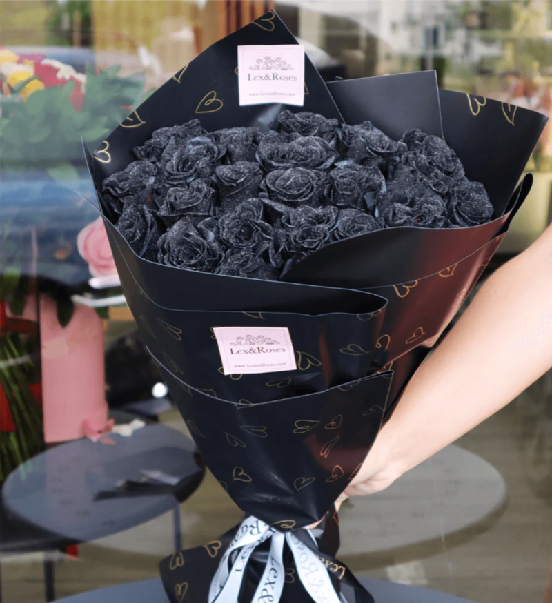 Glitter Balck Roses - Nationwide