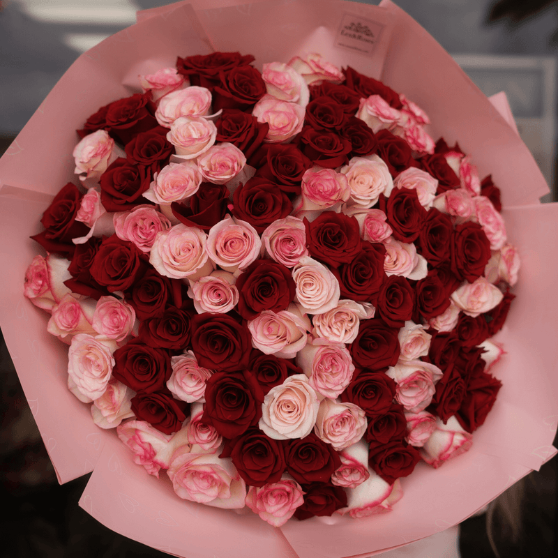 Pink & Red Rose Bouquet