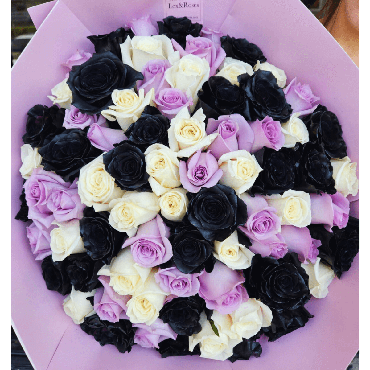 Black And Purple Roses Belle Fleuriste Purple Glitter Roses Black