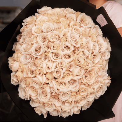 100 White Roses Bouquet in Los Angeles, CA