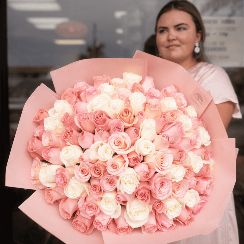 Lex Roses Pink Deluxe Bouquet โ Lex&Roses