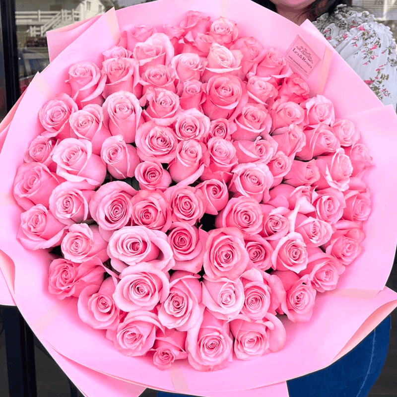 Pink Rose Bouquet - Valentines