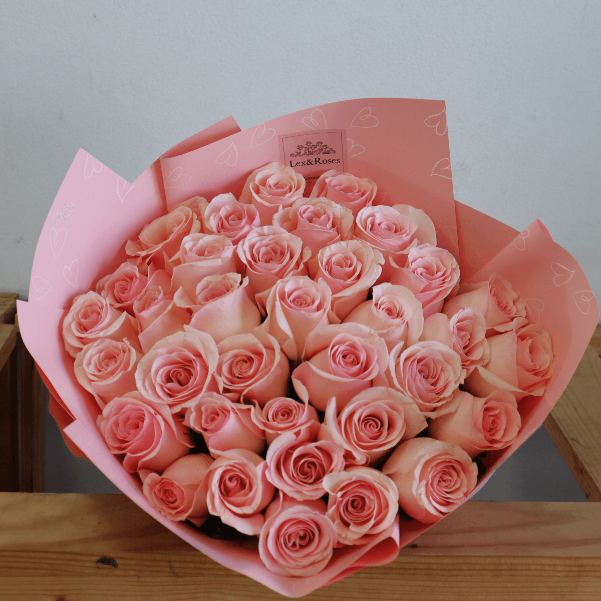 Glitter Pink Roses - Nationwide – Lex&Roses