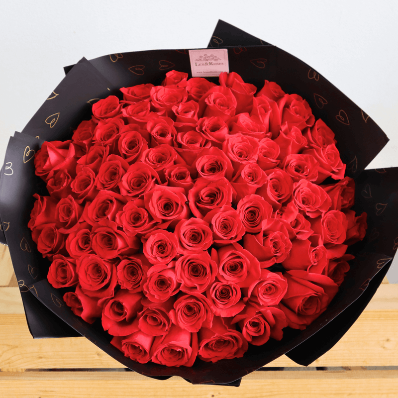 100 Red Rose Bouquet - Mother&