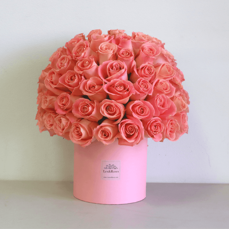 Pink Roses HatBox