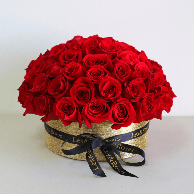 75 Red Roses Vase